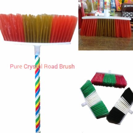 eeZee Crystal Road Broom / Brush with Wood Stick